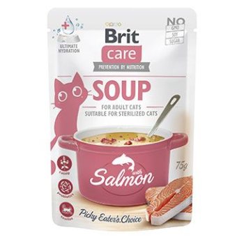 Brit Care Cat Soup with Salmon 75 g