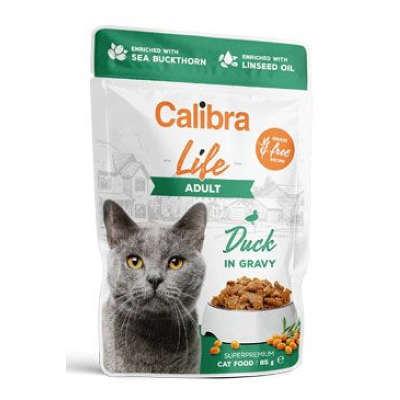 Calibra Cat Life kapsa Adult Duck in gravy 85 g