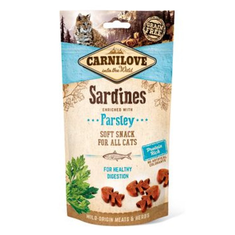 Carnilove Cat Semi Moist Snack Sardine & Parsley 50 g