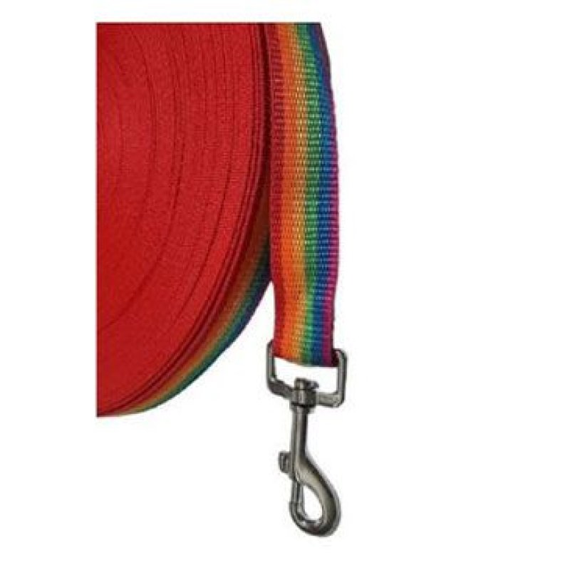 Vodítko DINOFASHION stopovací Rainbow 5m/2,5cm