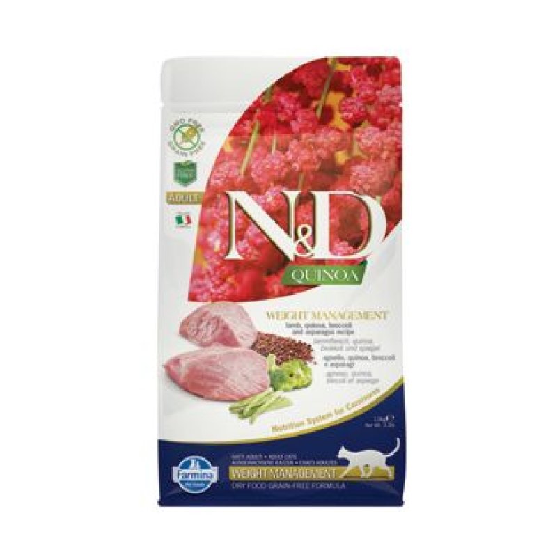 N&D Quinoa CAT Weight Management Lamb & Broccoli 1,5 kg