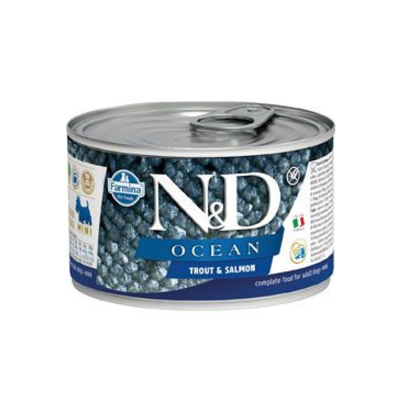 N&D DOG OCEAN Adult Trout & Salmon Mini 140 g