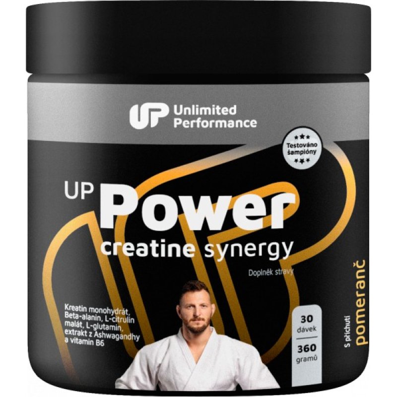 Unlimited Performance UP Power Creatine Synergy - 360 g, pomeranč