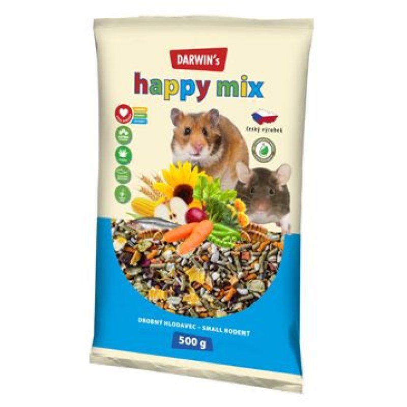 Darwin's Drobný Hlodavec Happy mix 500 g