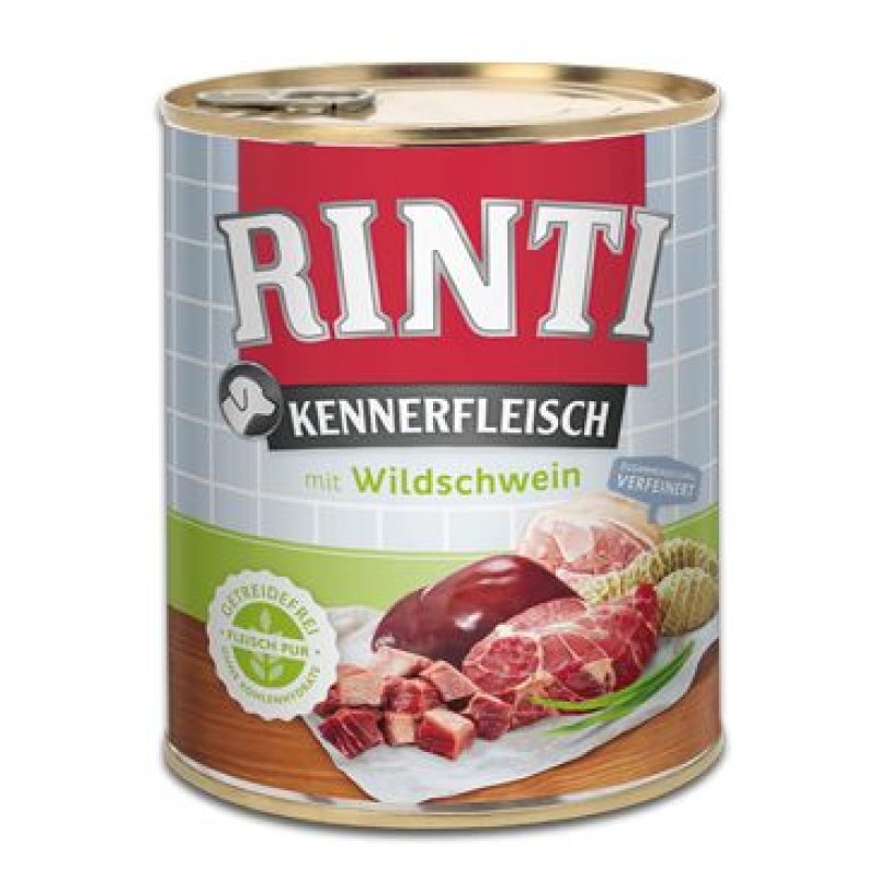 Rinti Dog Kennerfleisch divočák 800 g