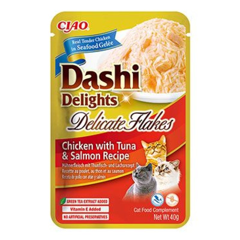 Churu Cat Dashi Delights Deli Flakes Chick&Tun&Salm 40 g