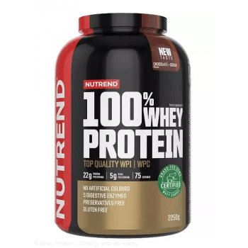 Nutrend 100 % Whey Protein - 2250 g, malina