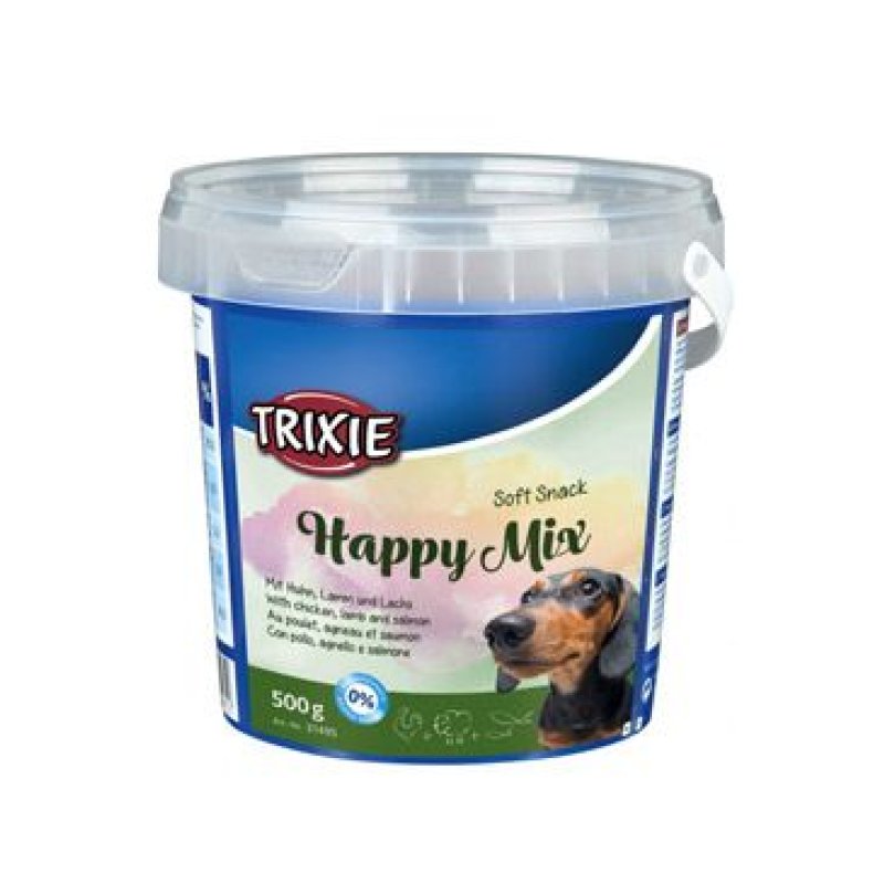 Trixie Soft Snack Happy MIX kuře, jehněčí, losos 500 g