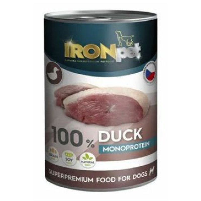 IRONpet Dog Duck konzerva 400 g