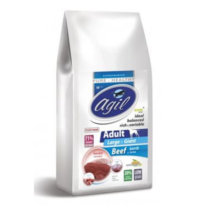 Agil Adult Large & Giant, Low Grain Beef, Lamb 10 kg