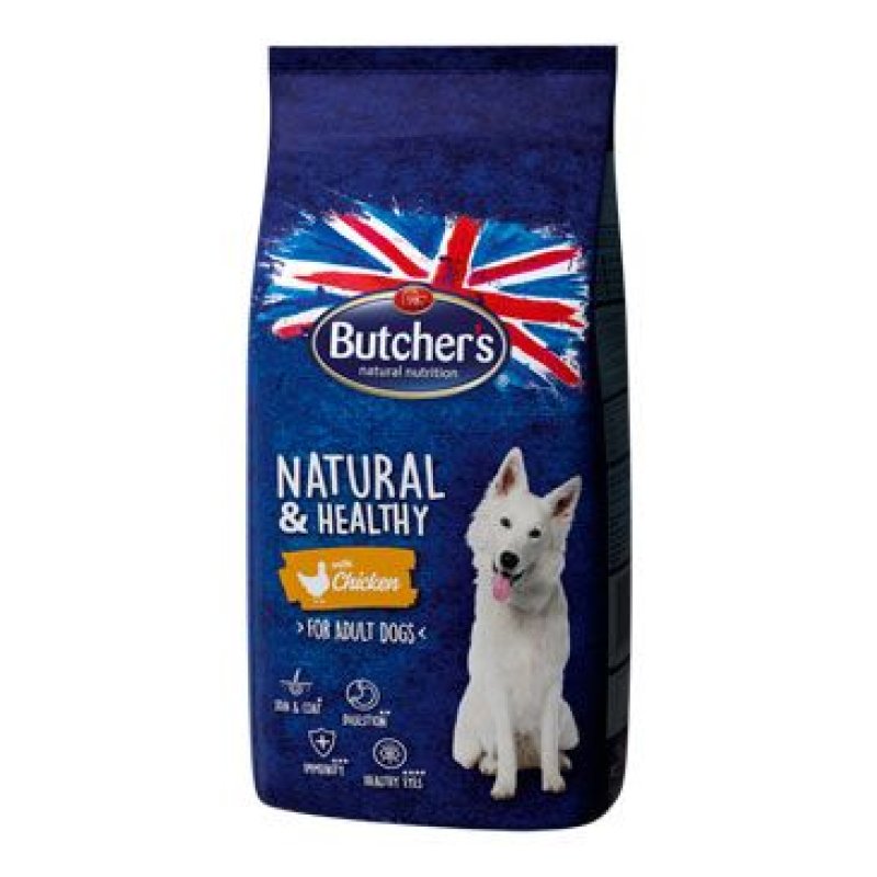 Butcher's Dog Natural & Healthy Dry s kuřecím masem 15 kg