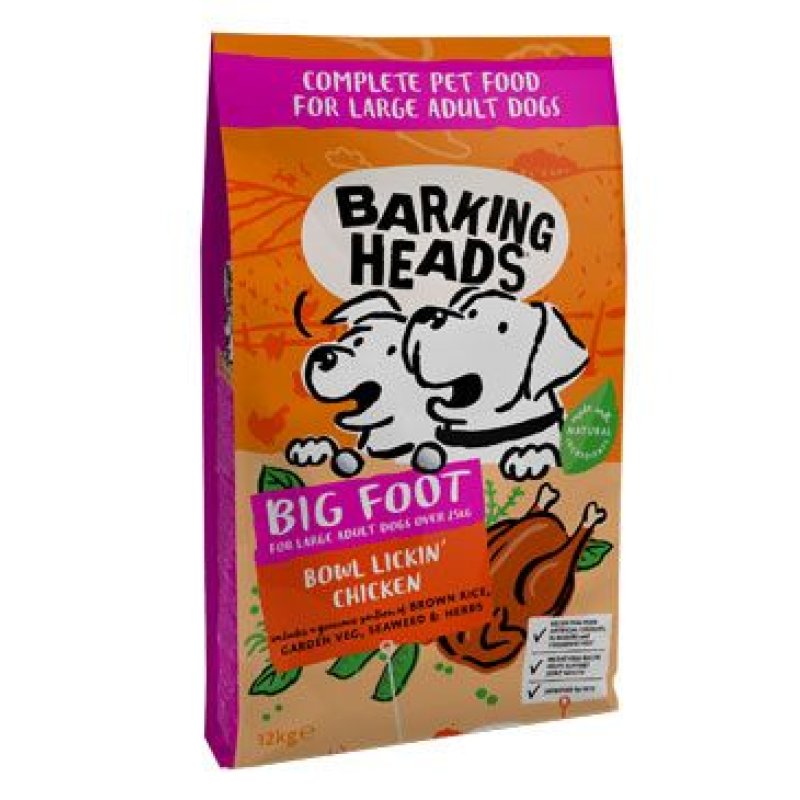 BARKING HEADS Big Foot Bowl Lickin’ Chicken 12 kg