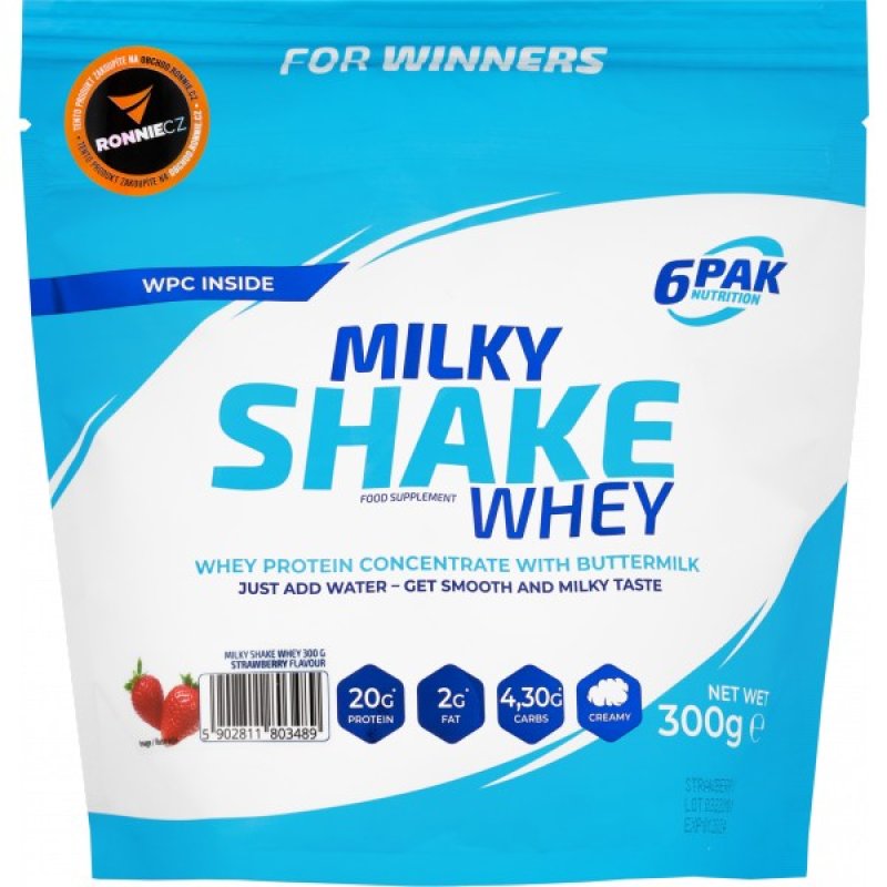 6Pak Nutrition Milky Shake Whey - 300 g, kokos