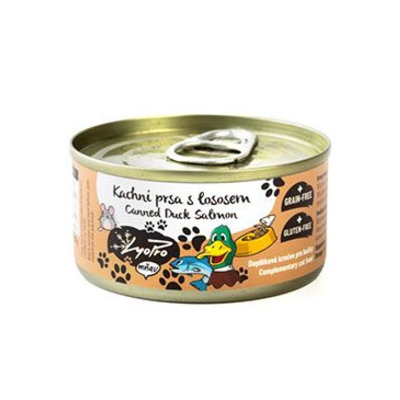 Lyopro CAT konz. Kachní prsa s lososem 85 g