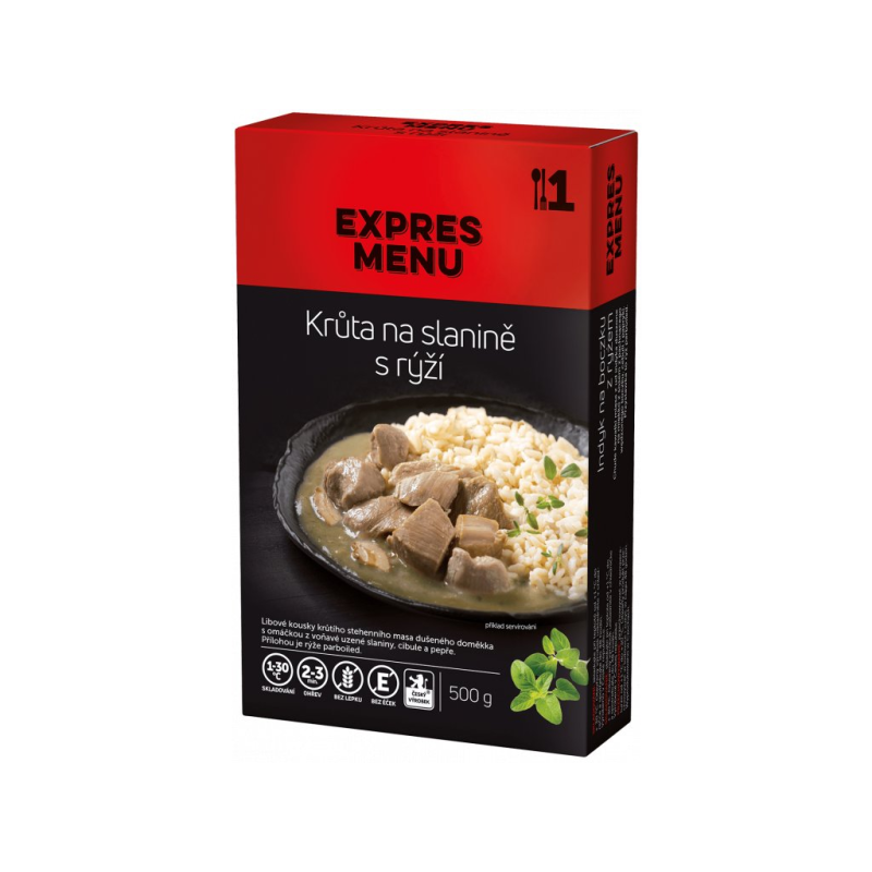 EXPRES MENU KM Krůta na slanině s rýží 500 g