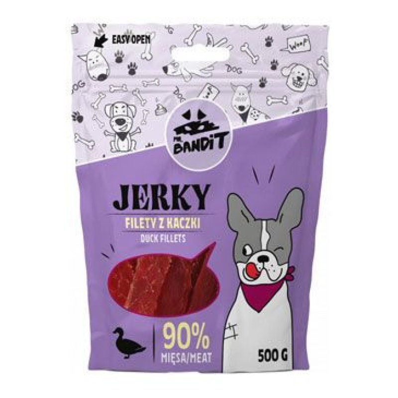 VetExpert Mr.Bandit JERKY kachní filety 500 g