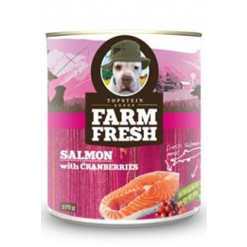 Farm Fresh Dog Salmon with Cranberries konzerva 375 g