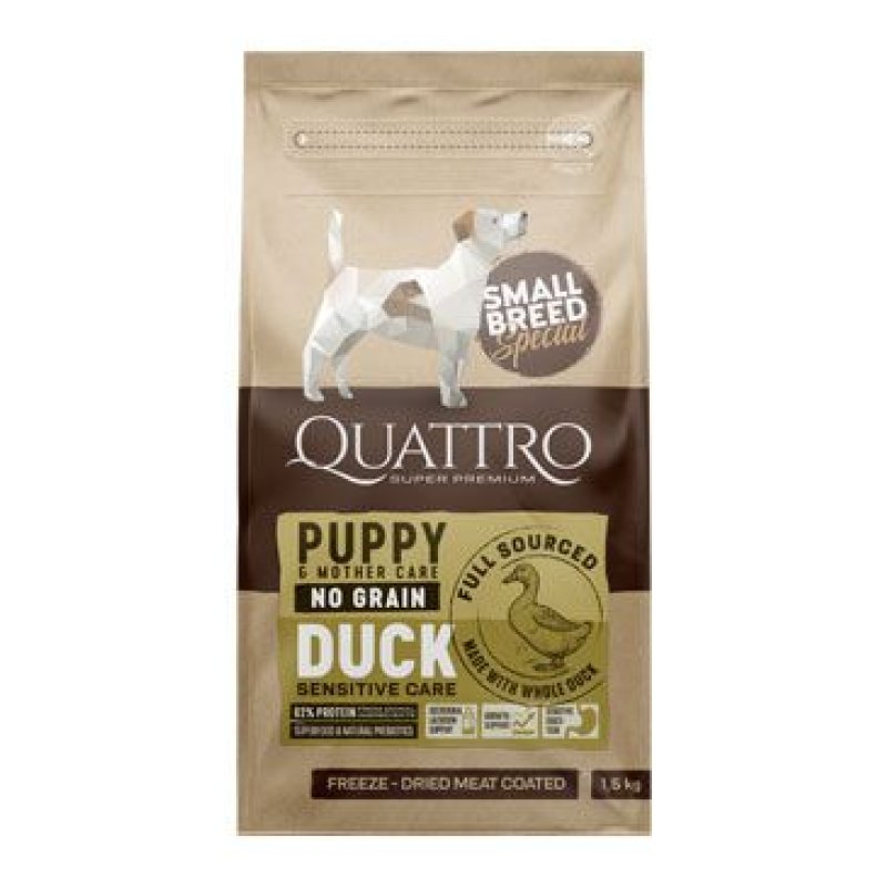 QUATTRO Dog Dry SB Puppy/Mother Kachna 1,5 kg