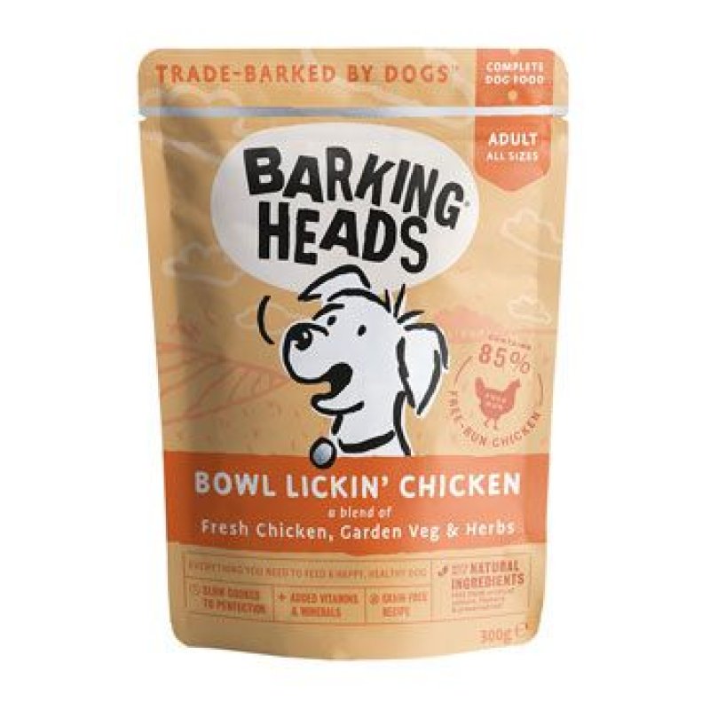 BARKING HEADS Bowl Lickin’ Chicken kapsička 300 g