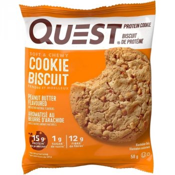 Quest Protein Cookie - 58 g, arašídové máslo