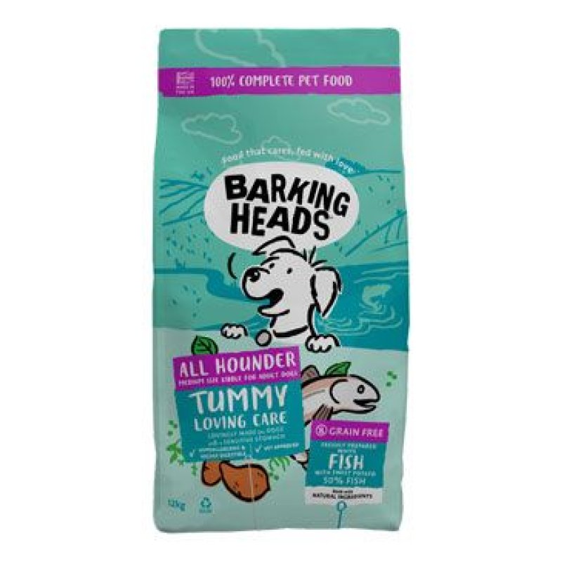 BARKING HEADS All Hounder Tummy Lovin' Care Fish 12 kg