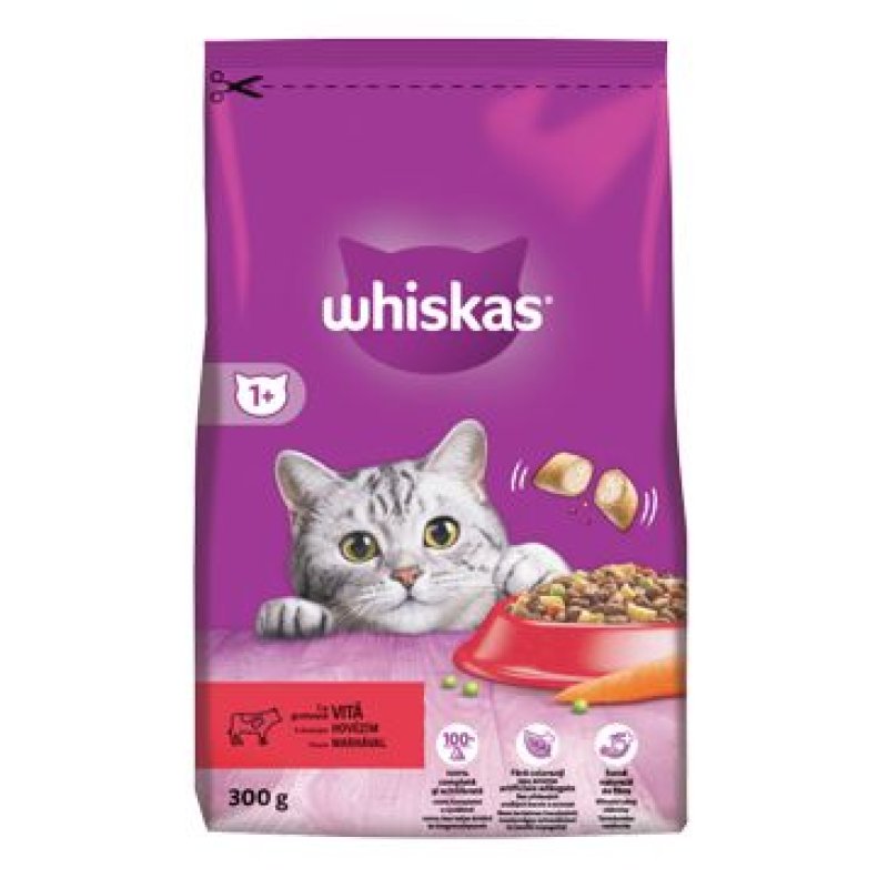 Whiskas Dry s hovězím 300 g