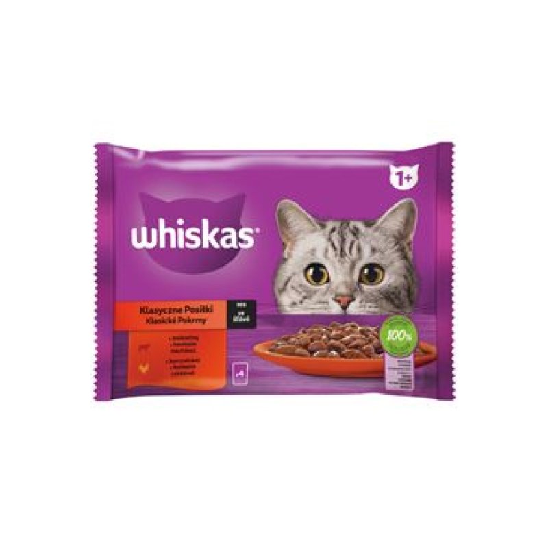 Whiskas kaps. Klas. výběr zel. šťávy 4 x 85 g