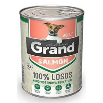 GRAND konz. deluxe pes losos adult 400 g