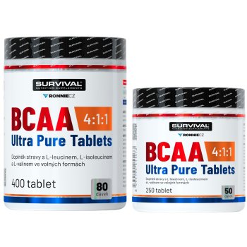 Survival BCAA 4:1:1 Ultra Pure Tablets - AKCE 400 tbl + 250 tbl ZDARMA