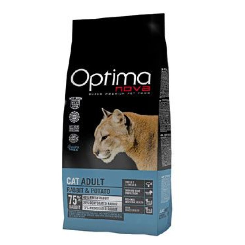 Optima Nova Cat GF Adult rabbit 8 kg