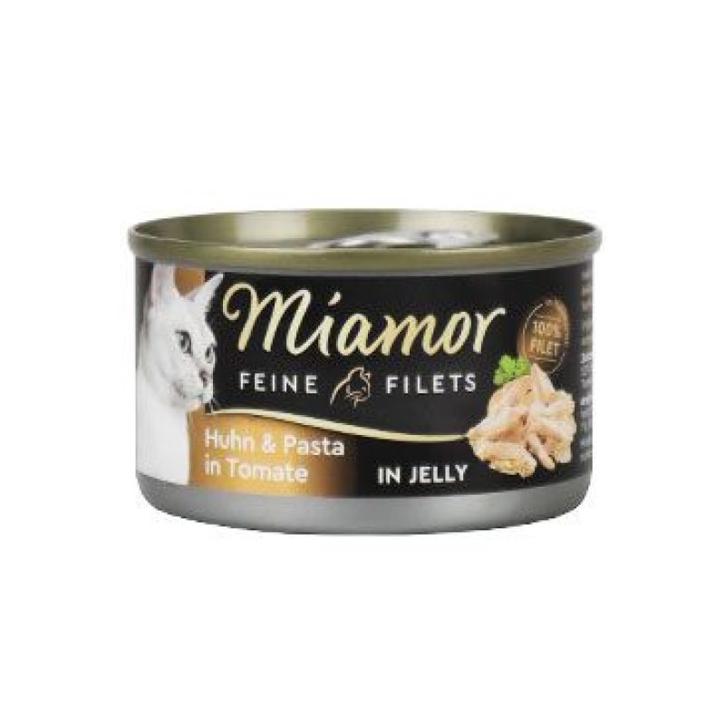 Miamor Cat Filet konzerva kuře+těstoviny v želé 100 g