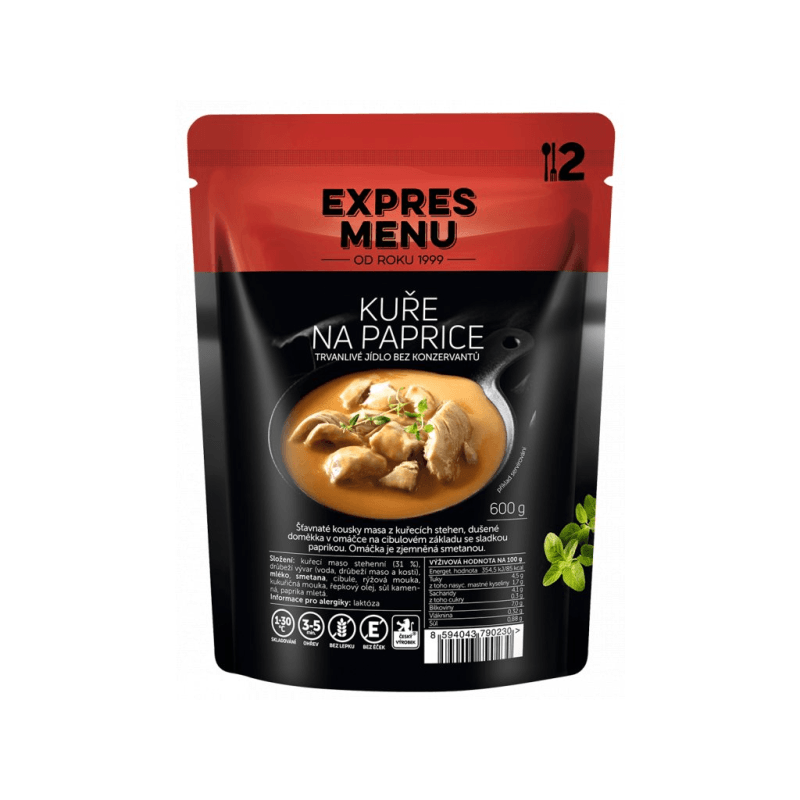 EXPRES MENU Kuře na paprice 600 g (2 porce)