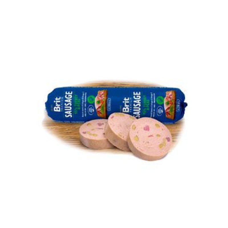 Brit Sausage Turkey & Pea 800 g