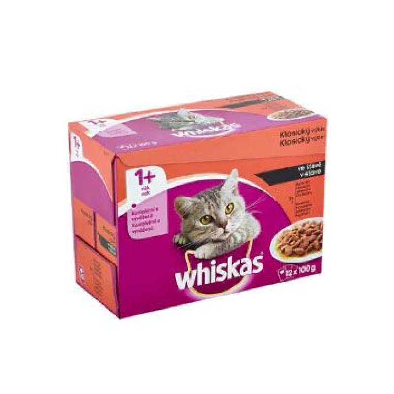 Whiskas kapsa Klasický výběr ve šťávě 12 x 100 g