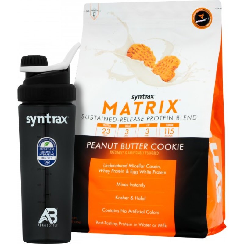 Syntrax Matrix 2270 g, vanilka + láhev AeroBottle Syntrax zdarma