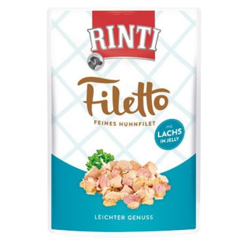 Rinti Dog Filetto kapsa kuře+losos v želé 100 g