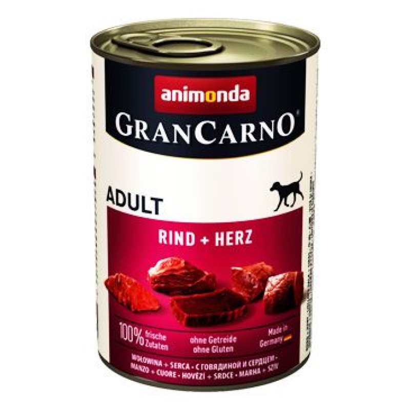 Animonda pes GRANCARNO konz. ADULT hovězí/srdce 400 g