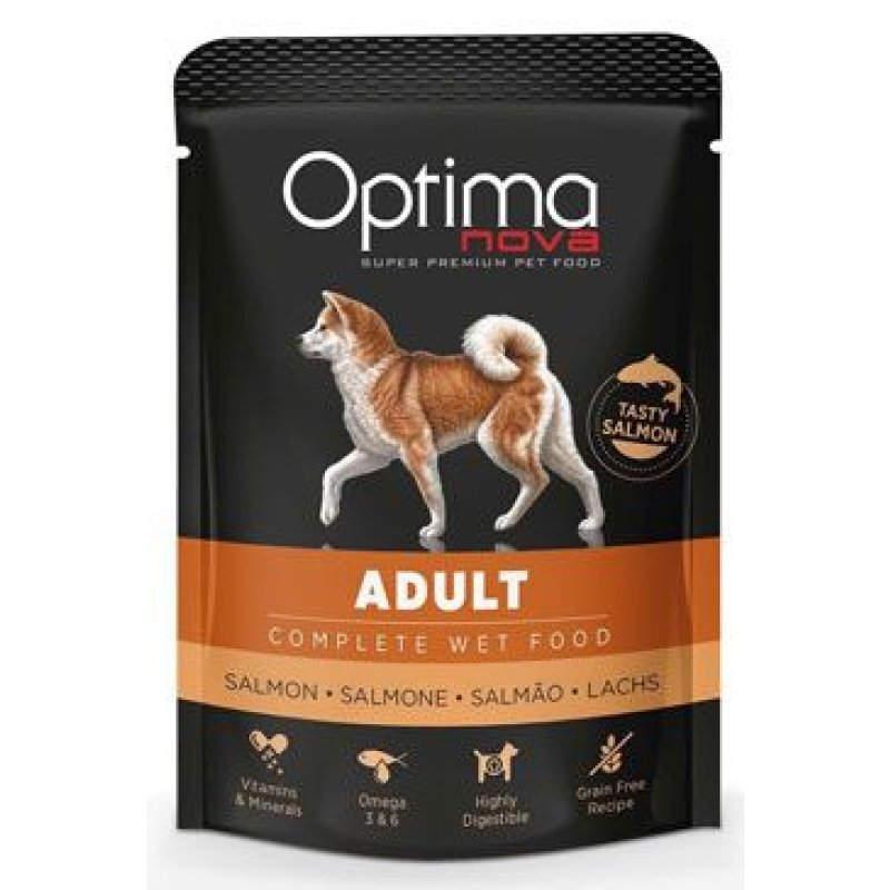 Optima Nova Dog Adult Salmon kapsa 300 g