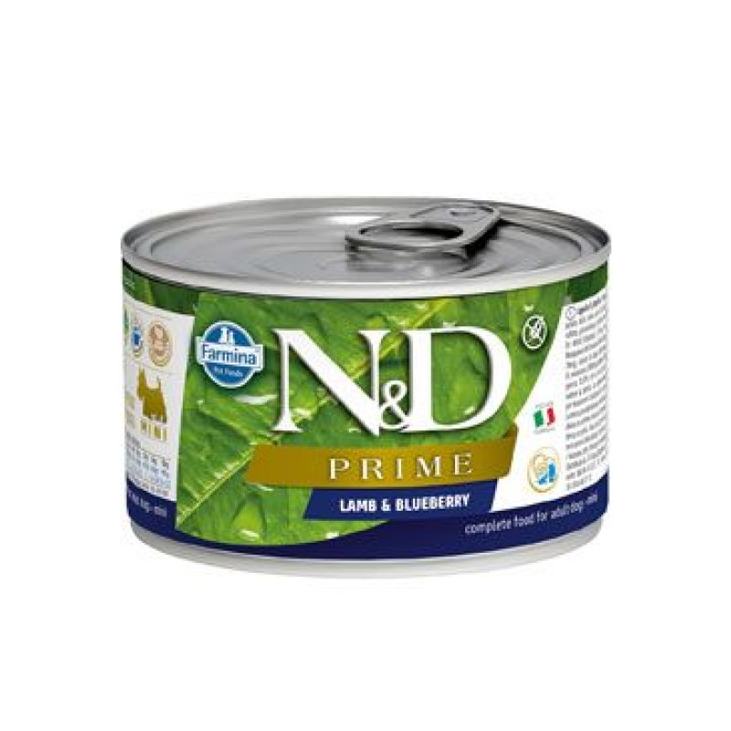 N&D DOG PRIME Adult Lamb & Blueberry Mini 140 g