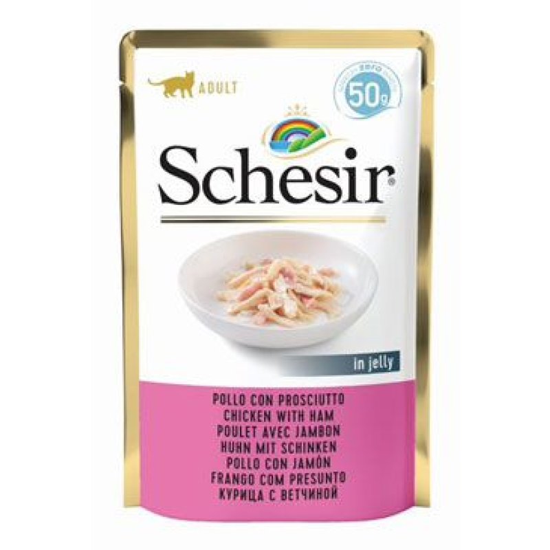 Schesir Cat kapsa Adult kuře/šunka 50 g