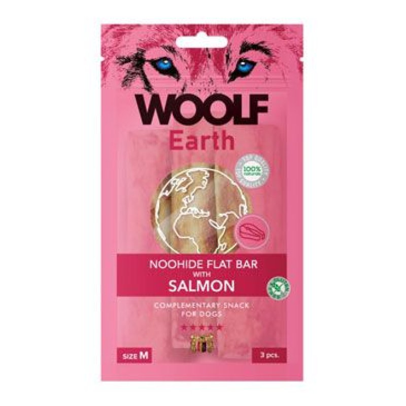 Woolf pochoutka Earth NOOHIDE M Salmon 90 g