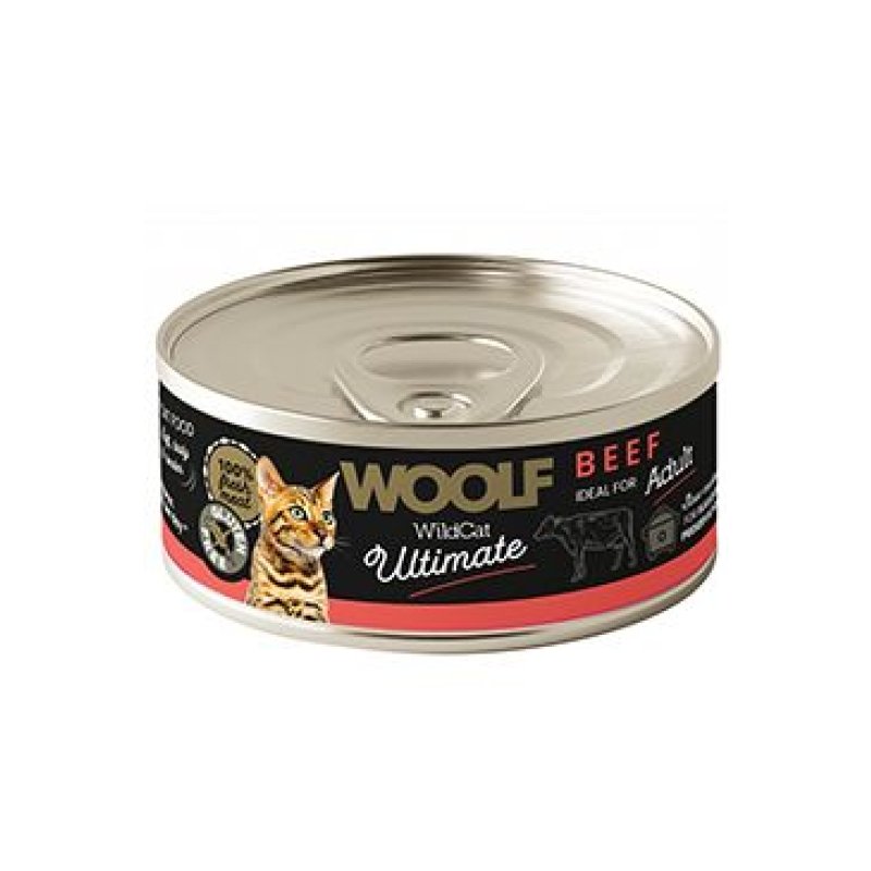 WOOLF Wildcat Ultimate konz Beef pate 85 g