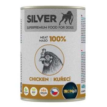 IRONpet Silver Dog Chicken konzerva 400 g