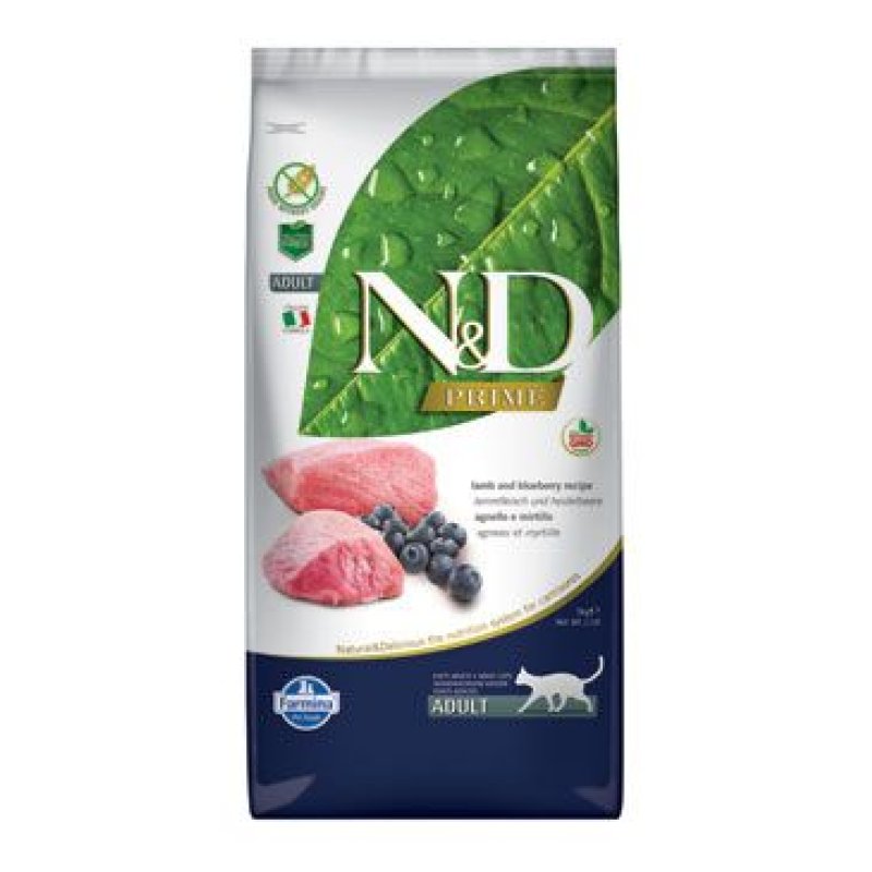 N&D PRIME CAT Adult Lamb & Blueberry 5 kg