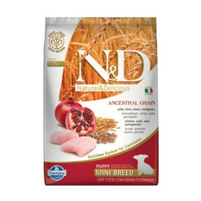 N&D LG DOG Puppy Mini Chicken & Pomegr 7 kg