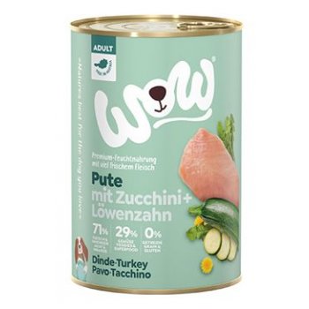 WOW konzerva Krocan s cuketou Adult 400 g