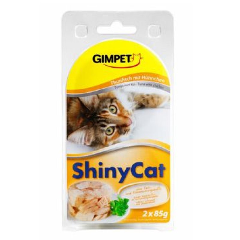 Gimpet ShinyCat tuňák/kuře 2 x 70 g