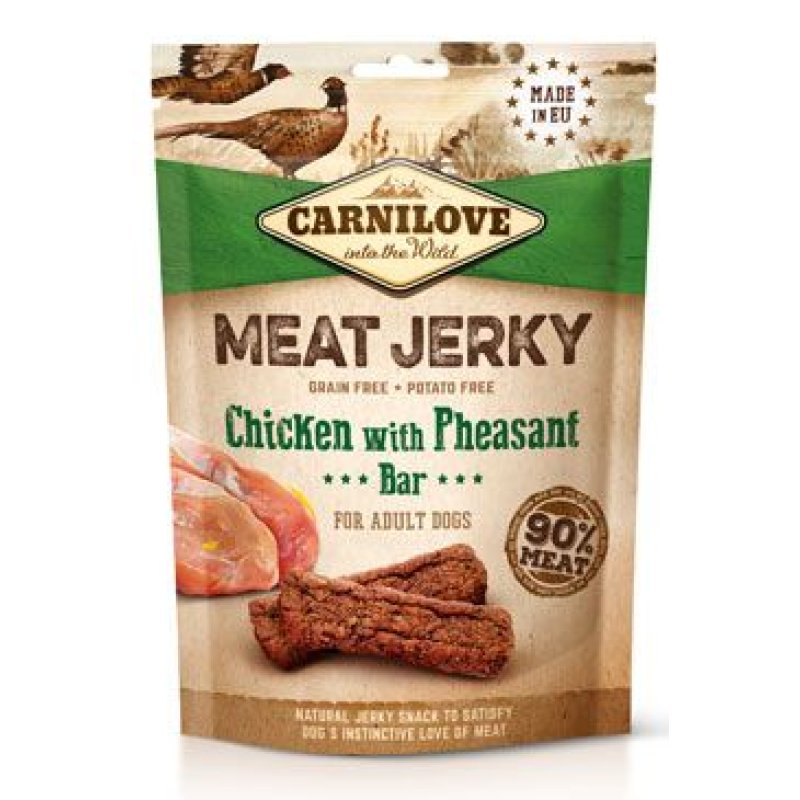 Carnilove Dog Jerky Chicken with Pheasant Bar 100 g