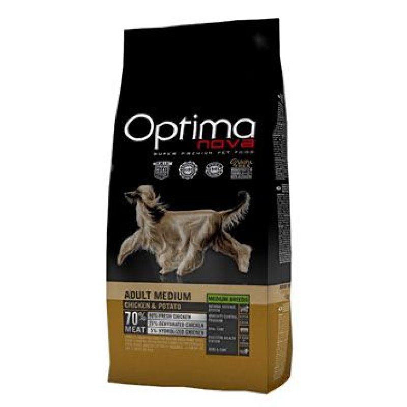 Optima Nova Dog GF Adult medium 12 kg