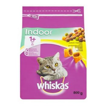 Whiskas Dry s kuřecím masem Indoor 800 g